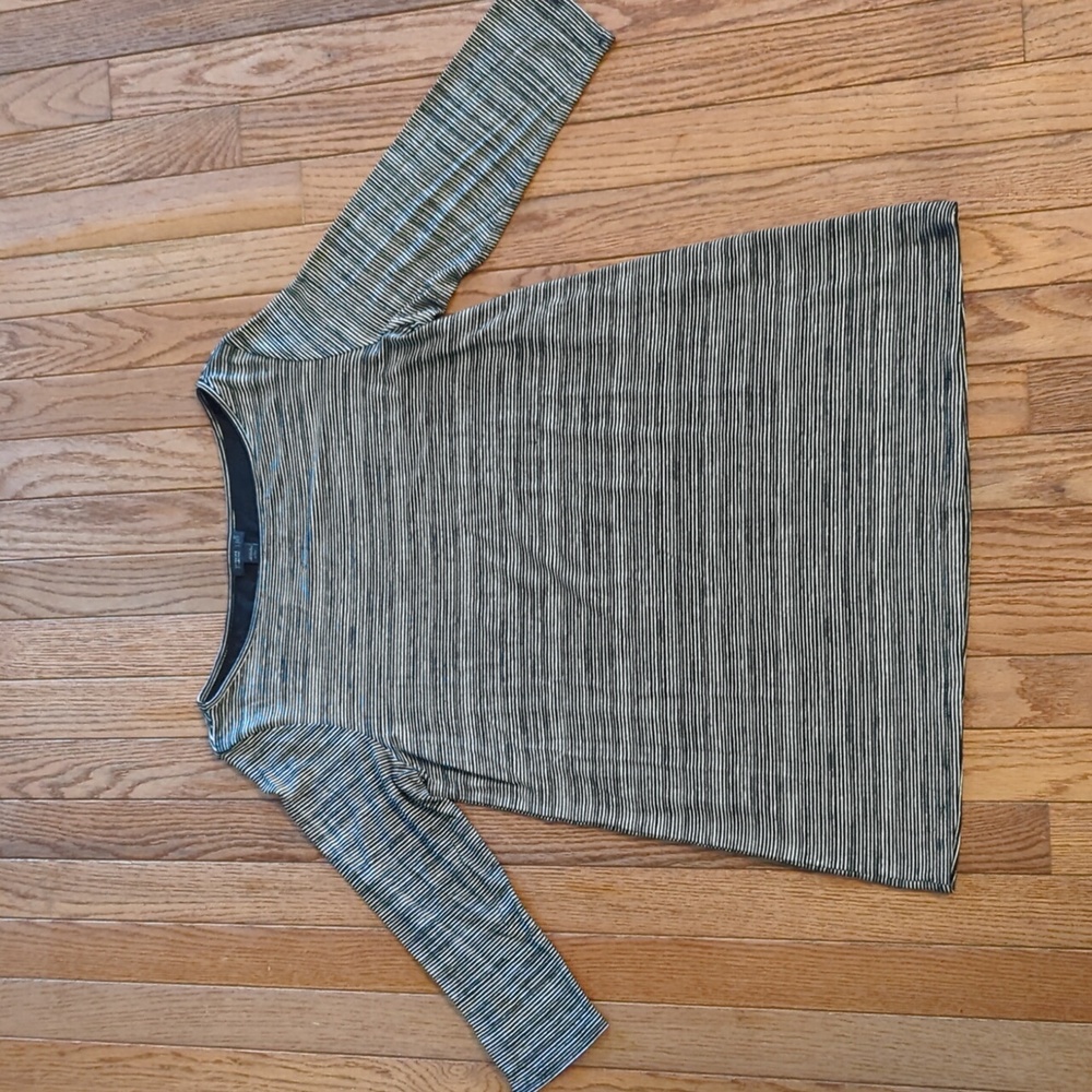 J. Jill Wearever Collection Abstract Stripe Top